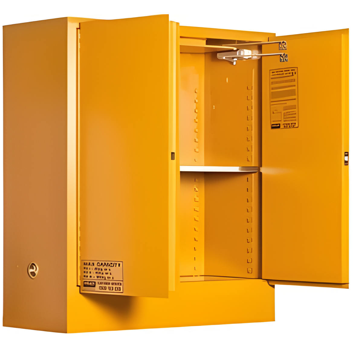 Toxic Storage Cabinet 160L 2 Door, 2 Shelf