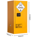 Toxic Storage Cabinet 60L 1 Door, 2 Shelf